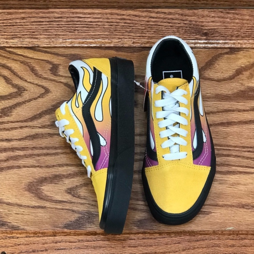 Vans Old Skool‎ Flame Banana Black Shoes - Picture 4 of 6